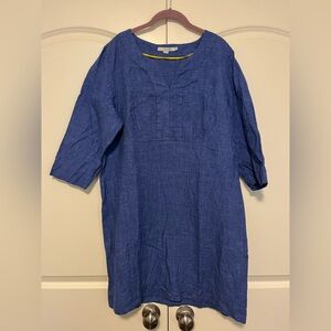 Boden Blue linen dress